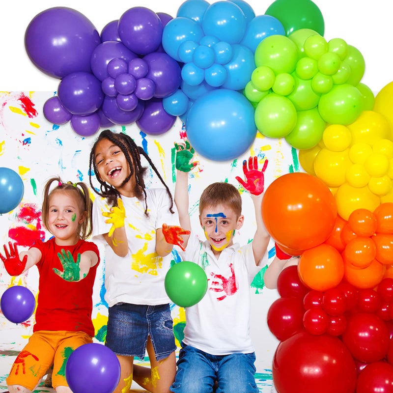 KAWKALSH Purple Balloon Arch Kit 111Pcs 18 12 5 Inch Latex Party Balloons Garland for Birthday Baby Shower Wedding Engagement Anniversary Christmas Party Decorations - Image 4